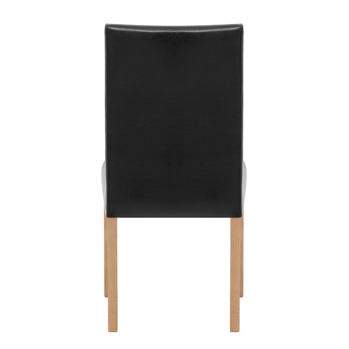 Sedia Pelle rigenerata Legno - Chicago Quercia Nero