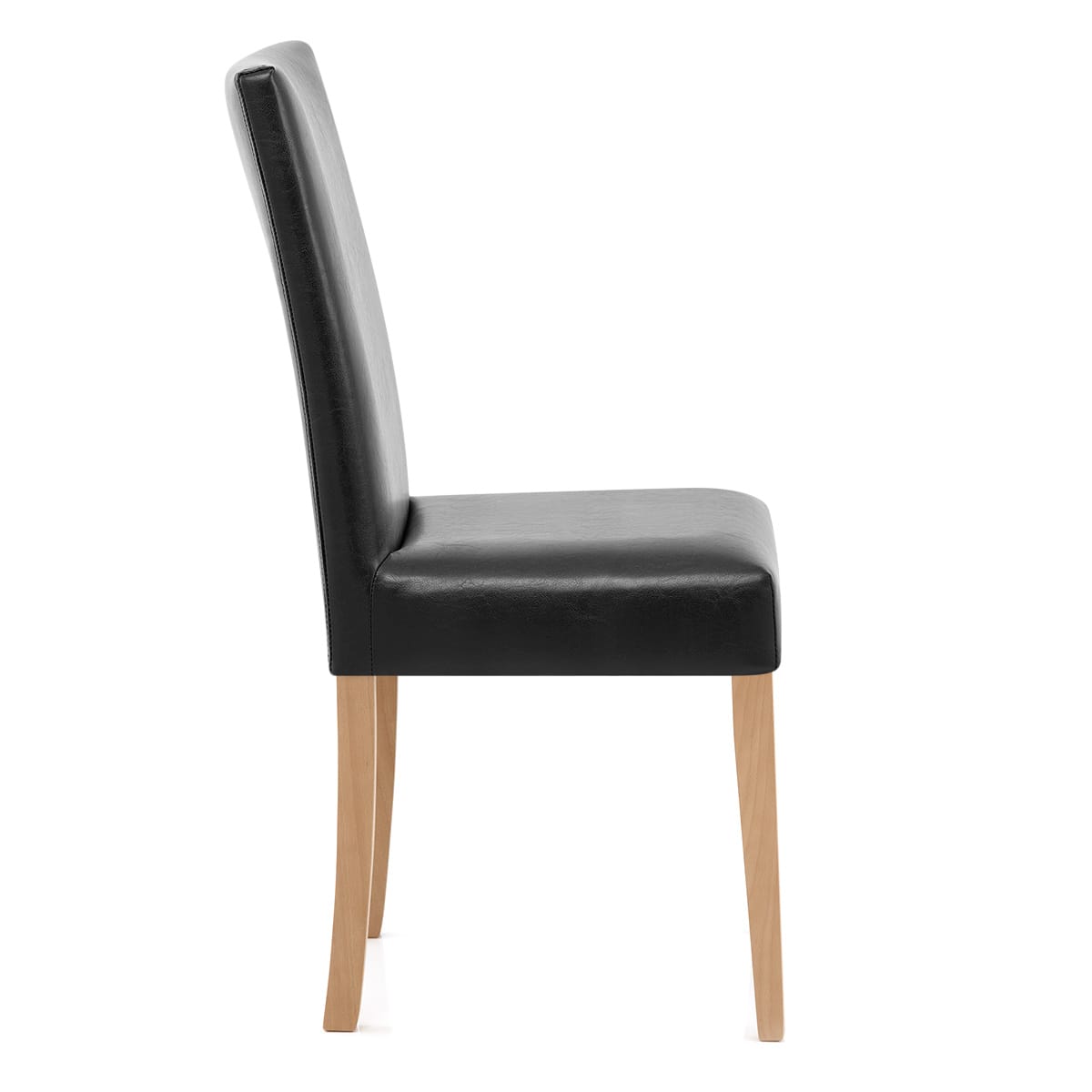 Sedia Pelle rigenerata Legno - Chicago Quercia Nero