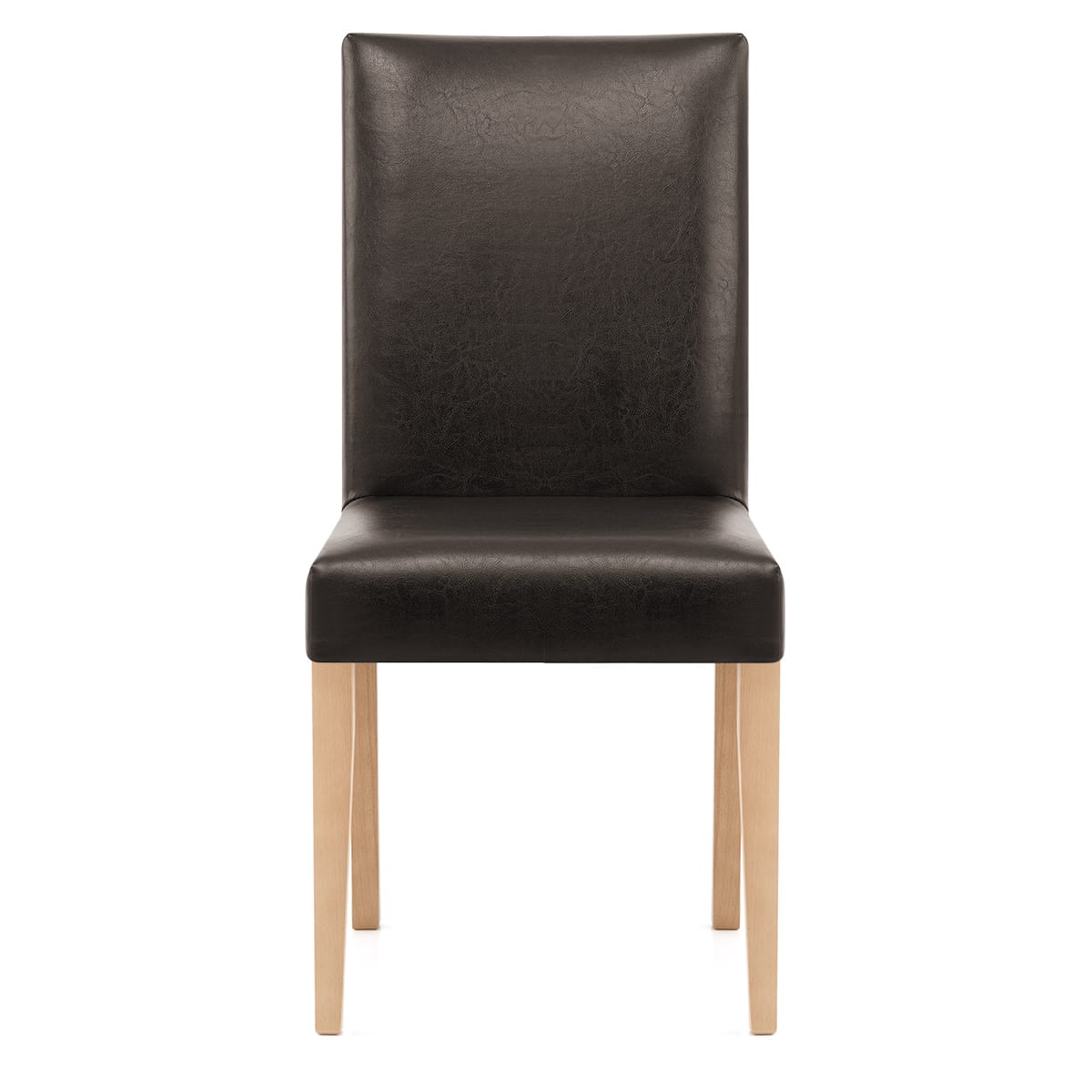 Sedia Pelle rigenerata Legno - Chicago Quercia Marrone