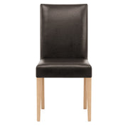 Sedia Pelle rigenerata Legno - Chicago Quercia Marrone