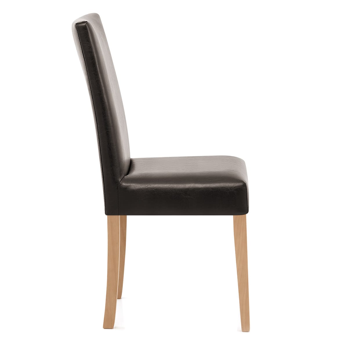 Sedia Pelle rigenerata Legno - Chicago Quercia Marrone