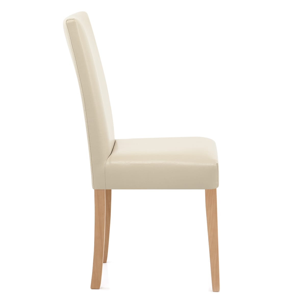Sedia Pelle rigenerata Legno - Chicago Quercia Crema
