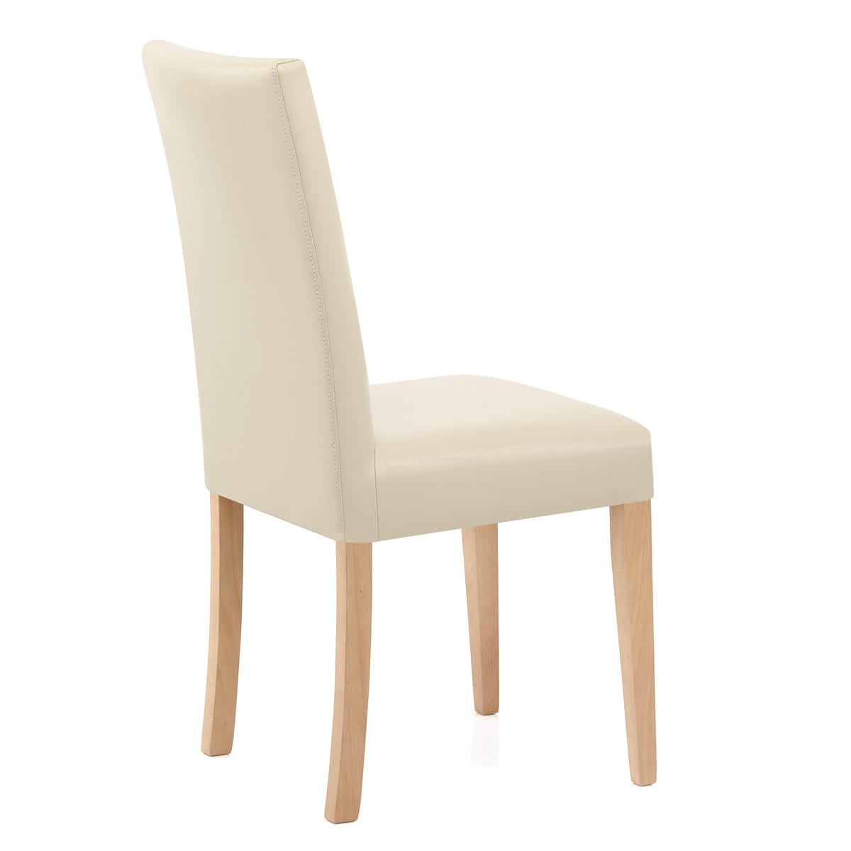 Sedia Pelle rigenerata Legno - Chicago Quercia Crema