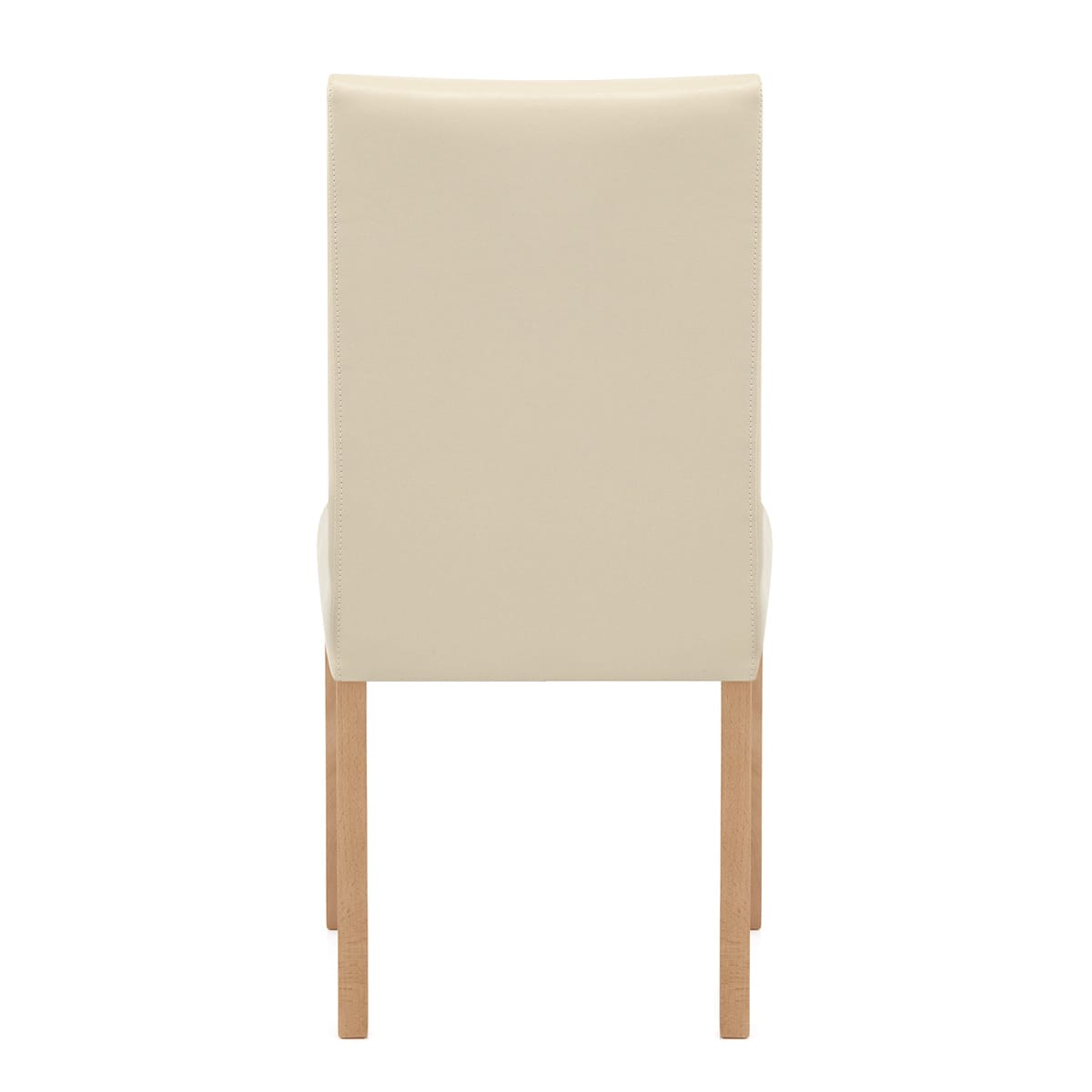 Sedia Pelle rigenerata Legno - Chicago Quercia Crema