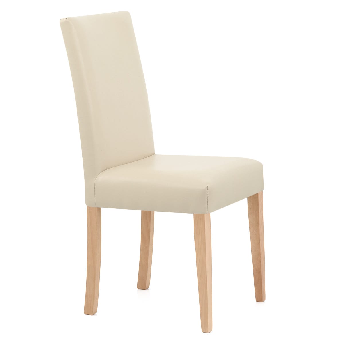 Sedia Pelle rigenerata Legno - Chicago Quercia Crema