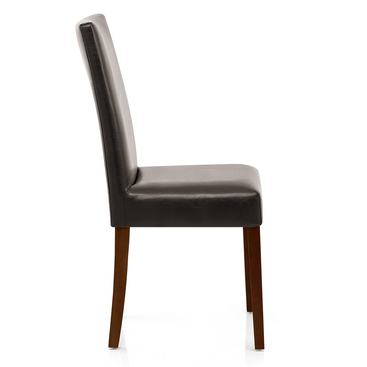 Sedia Pelle rigenerata Legno - Chicago Noce Marrone