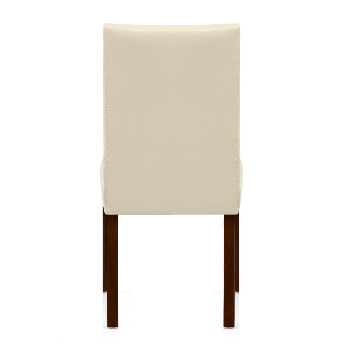 Sedia Pelle rigenerata Legno - Chicago Noce Crema