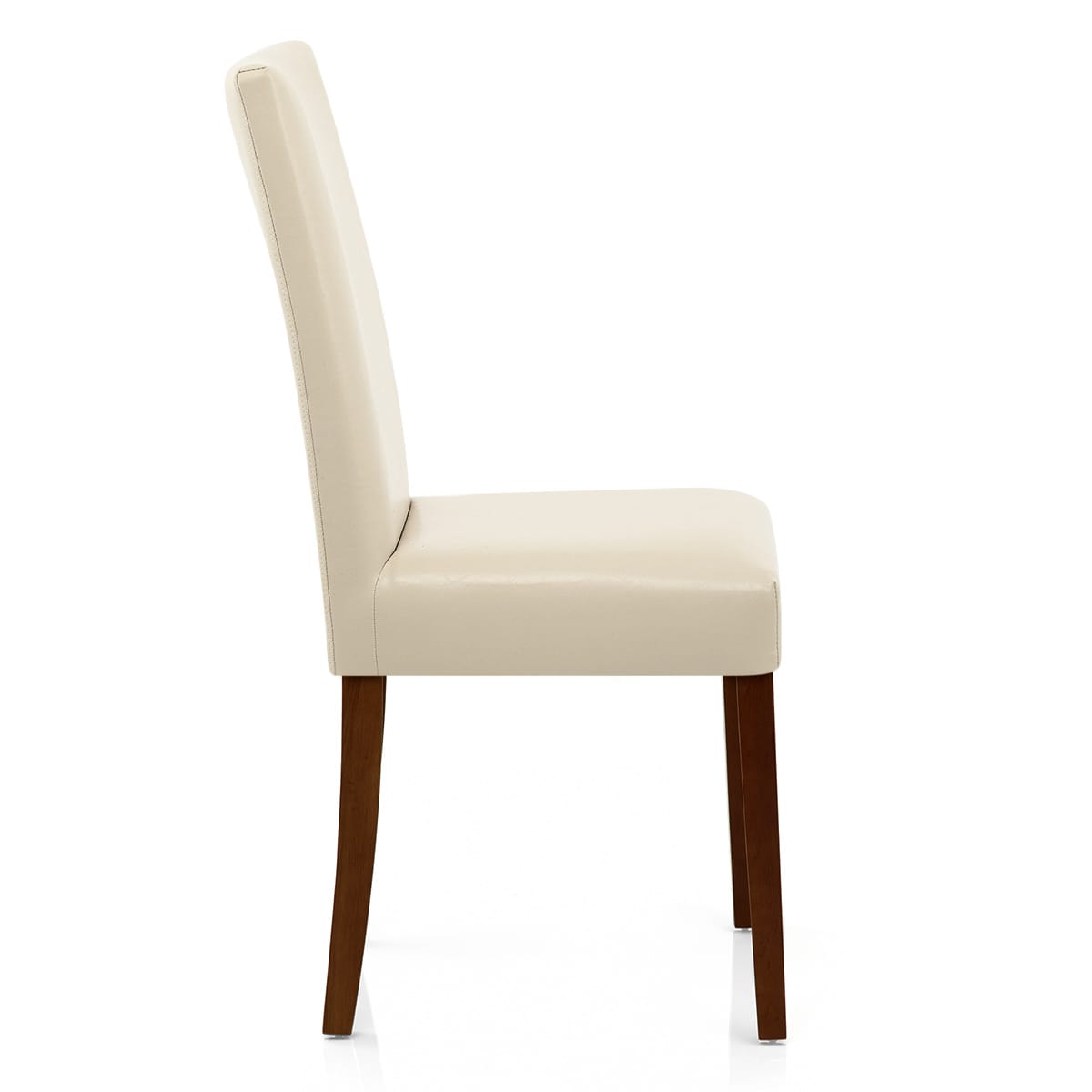 Sedia Pelle rigenerata Legno - Chicago Noce Crema