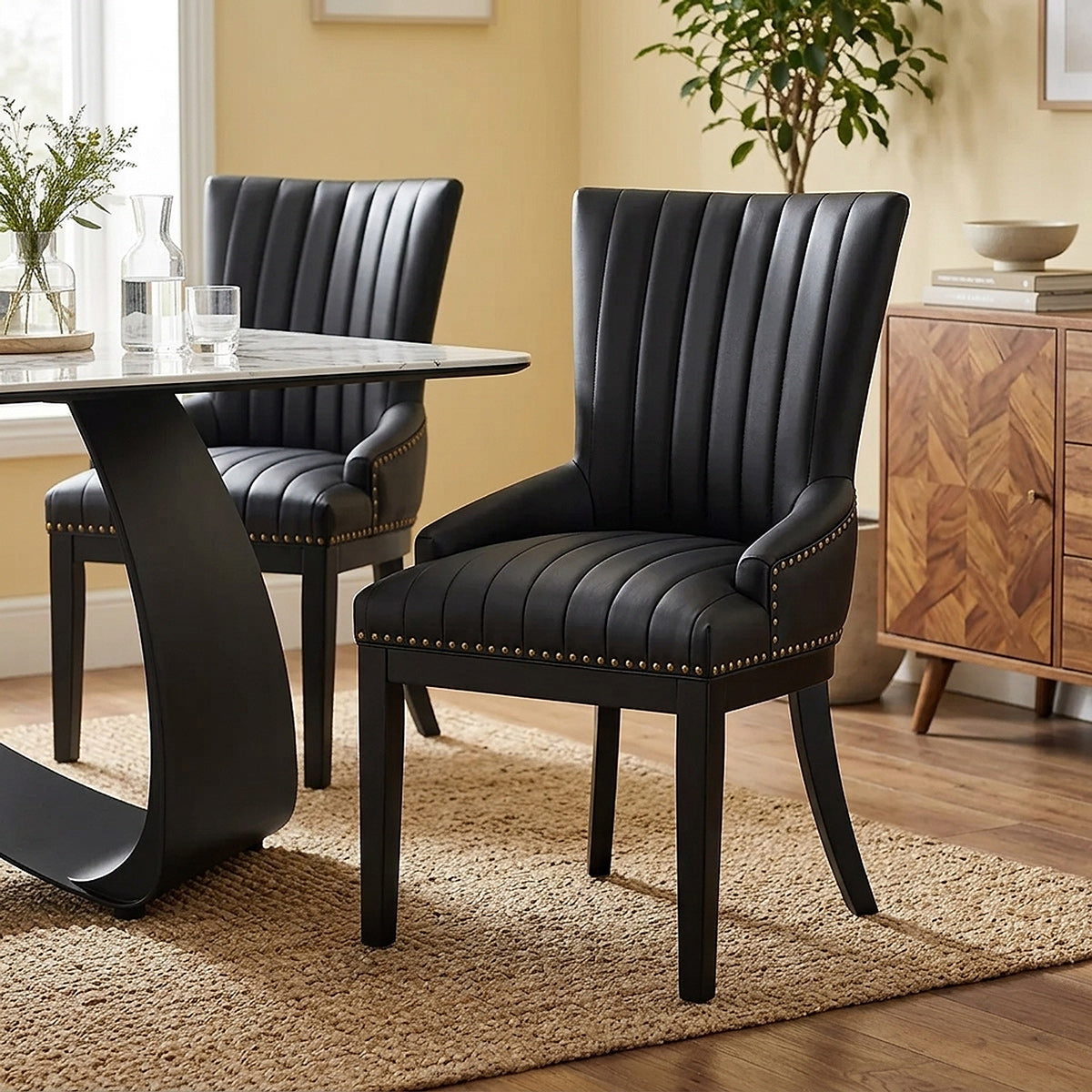 Sedia da pranzo Legno - Chiltern Nero