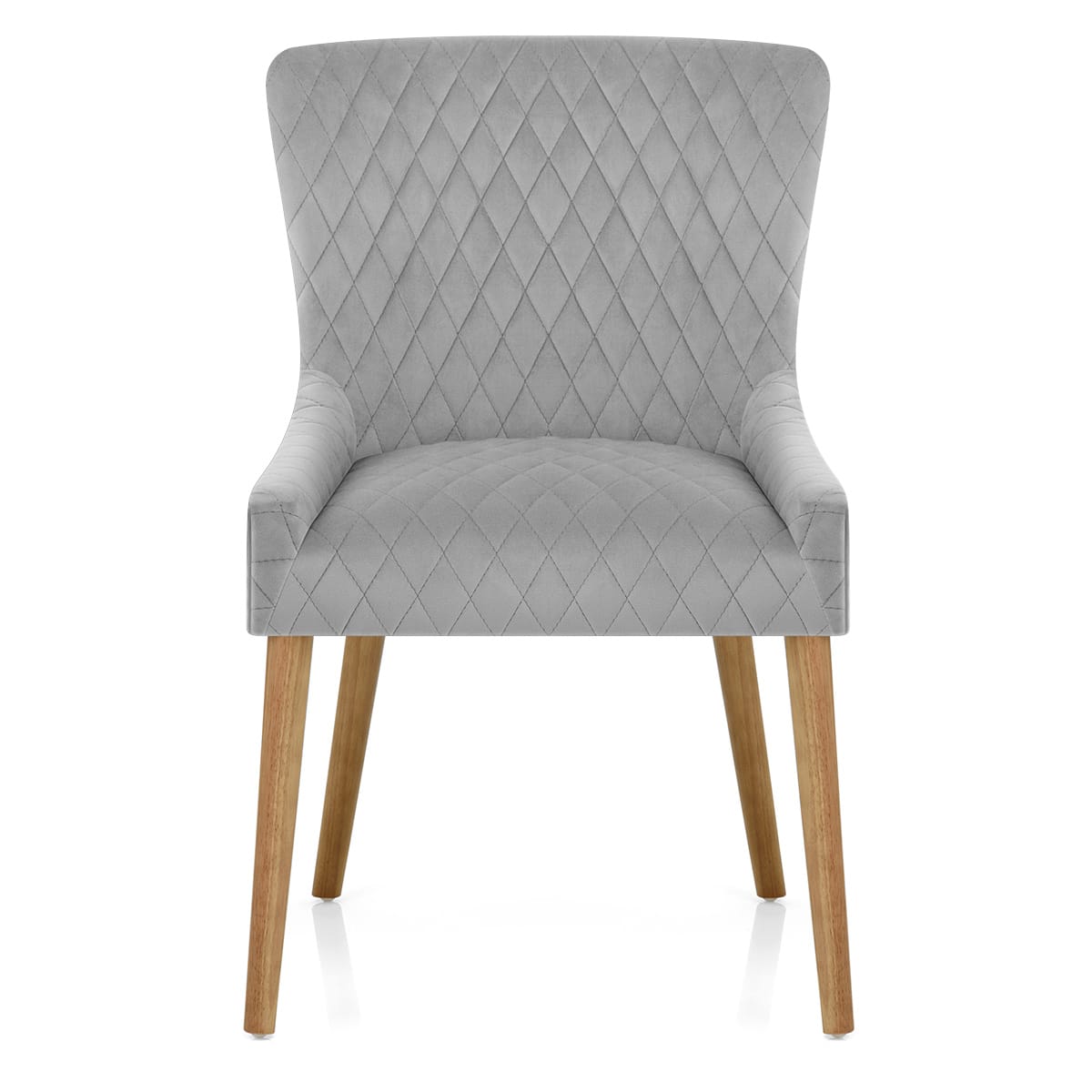 Sedia Velluto Quercia - City Grigio