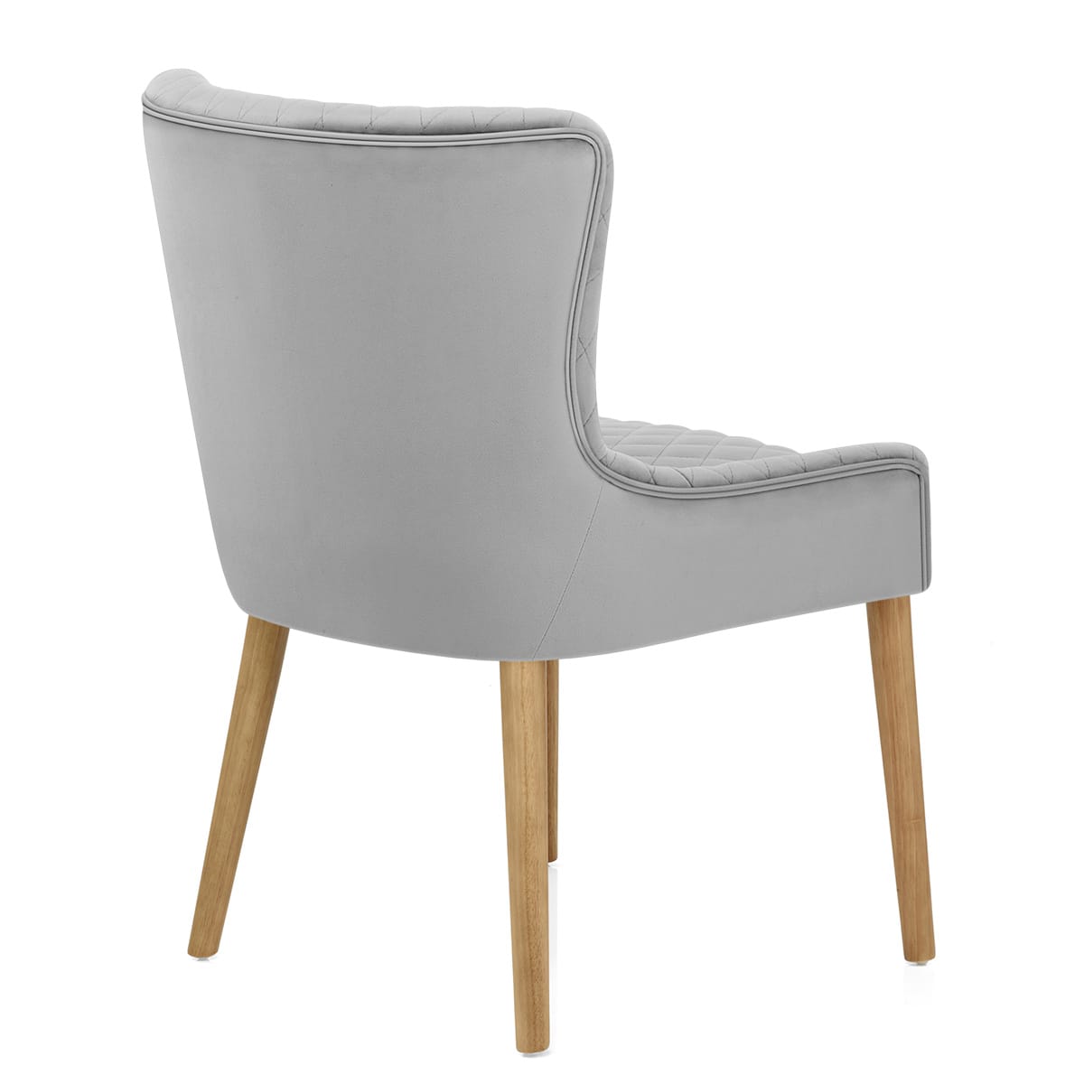 Sedia Velluto Quercia - City Grigio