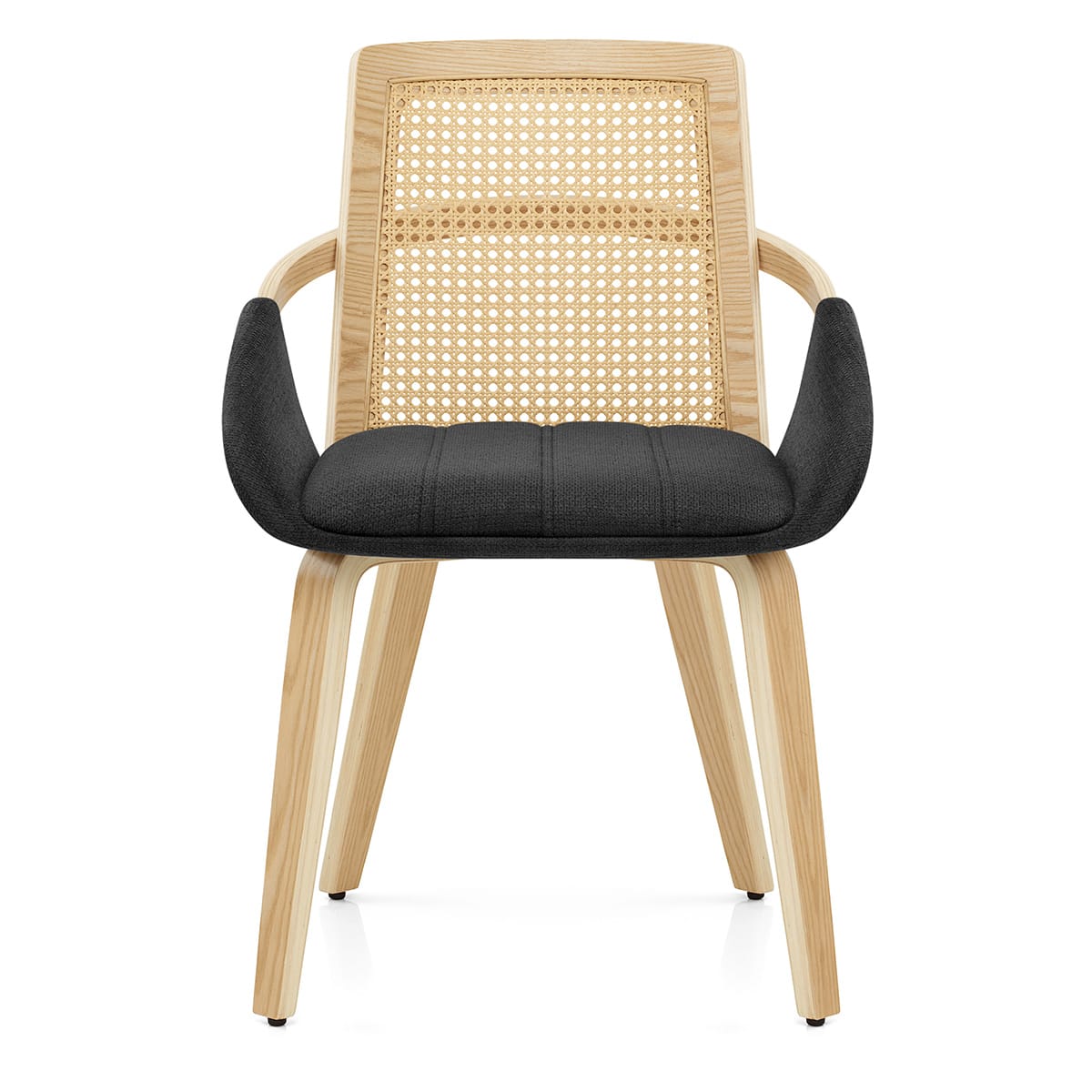 Sedia Legno Tessuto - Cleveland Nero