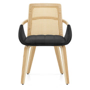 Sedia Legno Tessuto - Cleveland Nero
