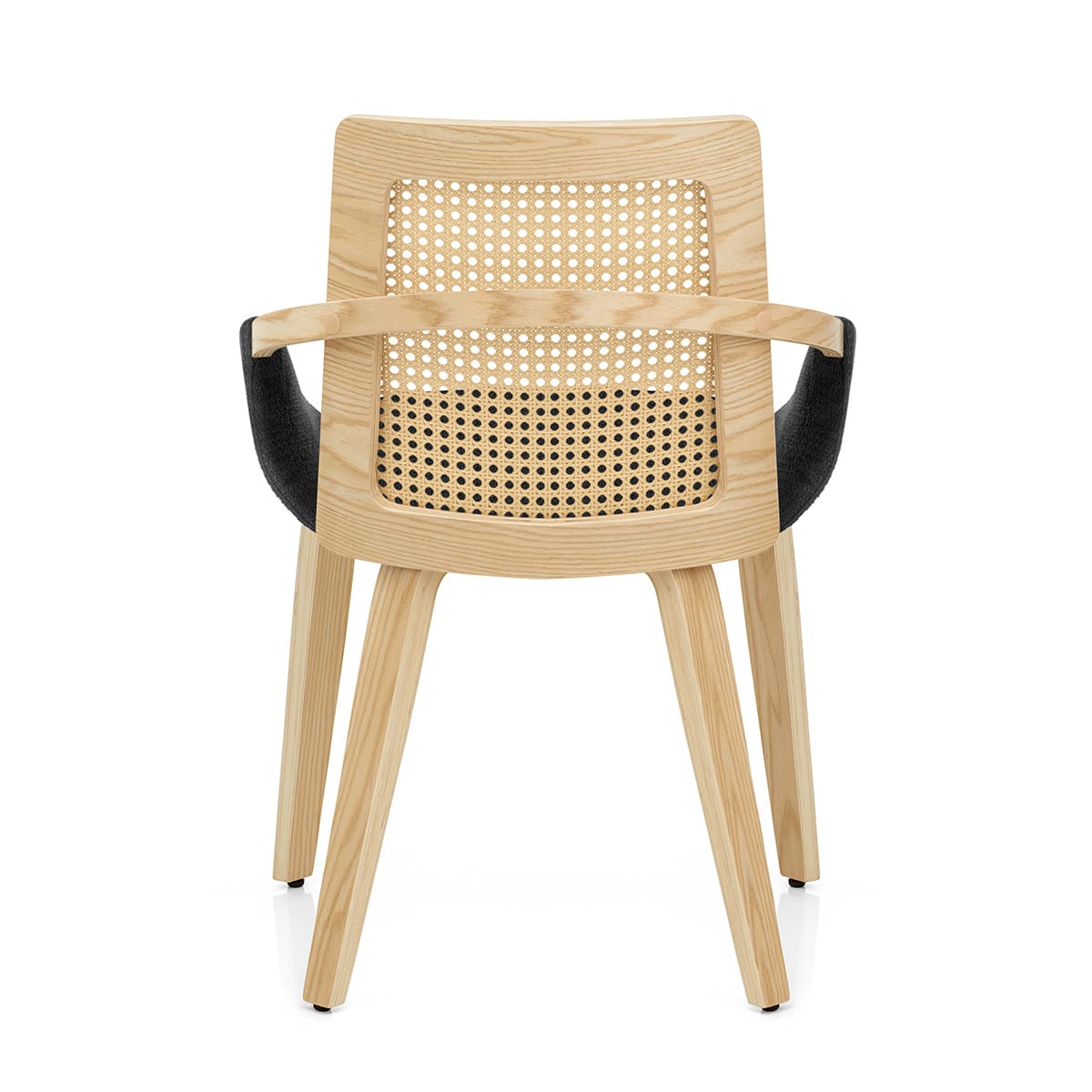 Sedia Legno Tessuto - Cleveland Nero
