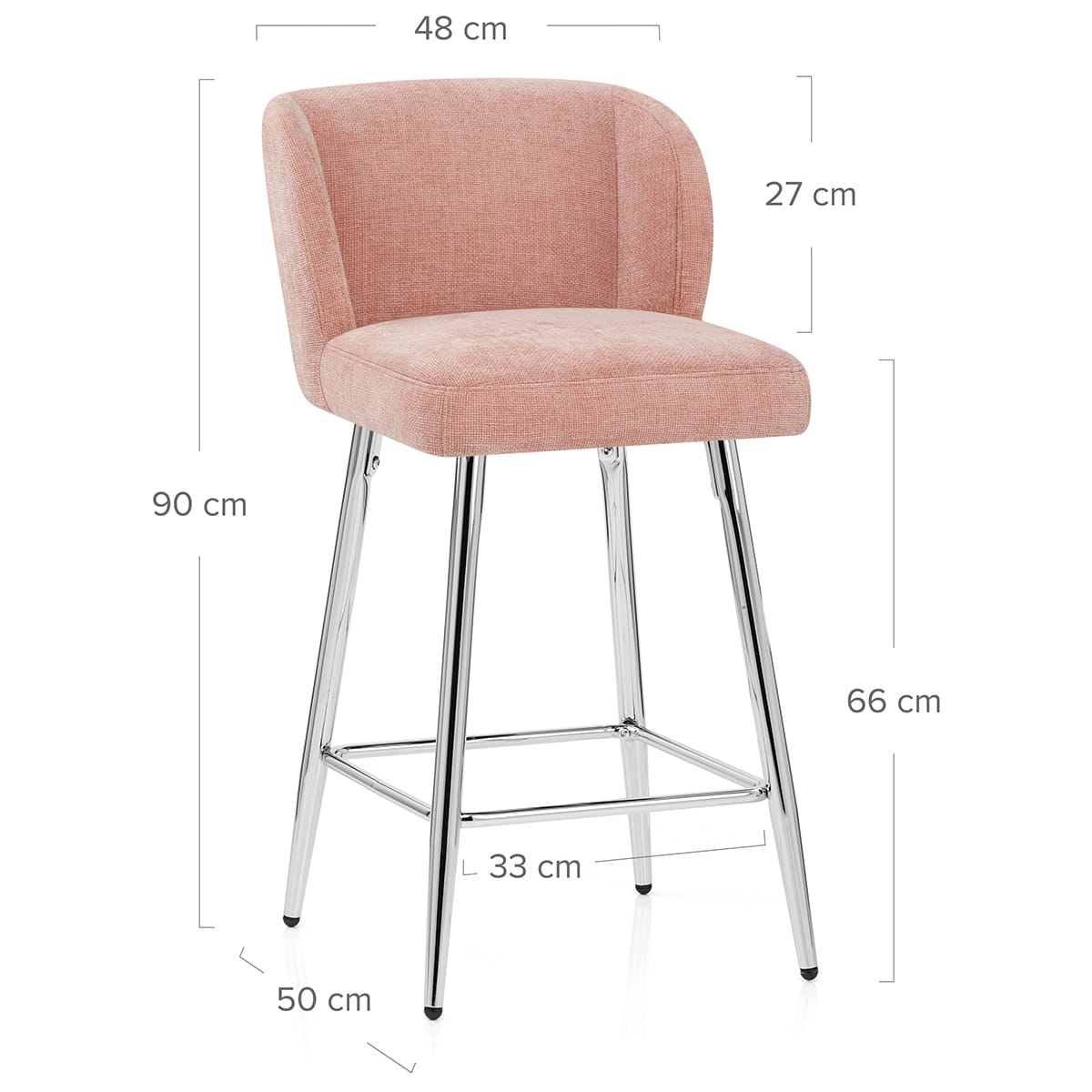 Sgabello Tessuto - Coast Rosa