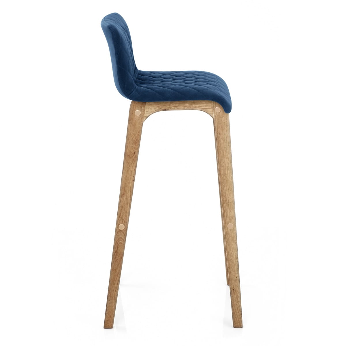 Sgabello Velluto Quercia - Colt Blu