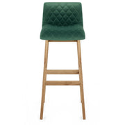 Sgabello Velluto Quercia - Colt Verde