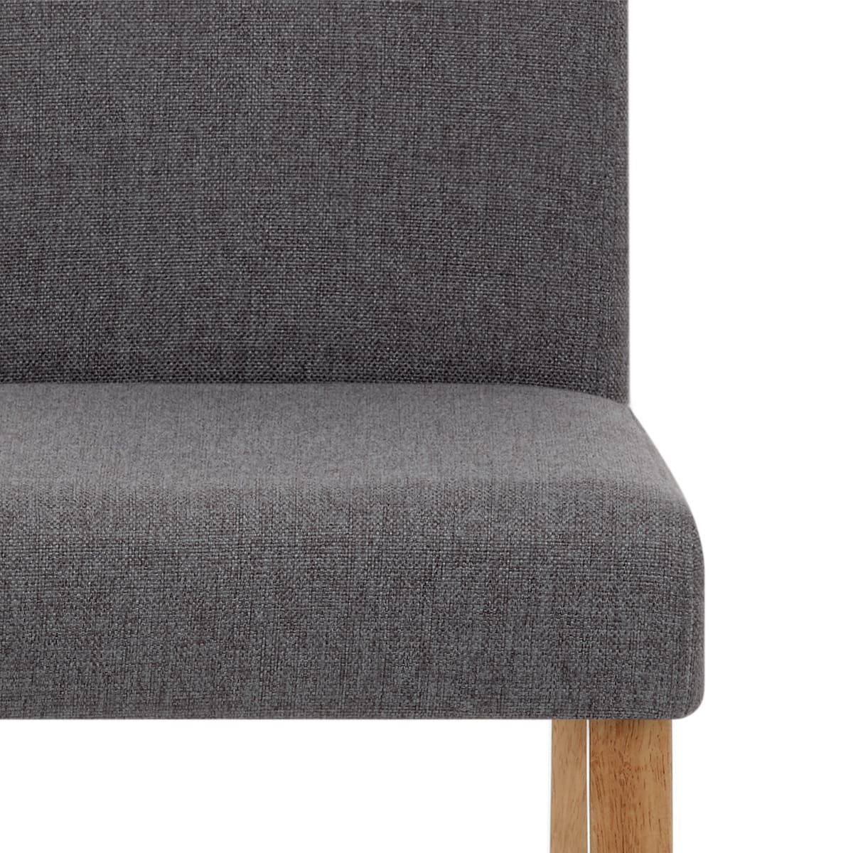 Sedia Legno Tessuto Quercia - Columbus Grigio