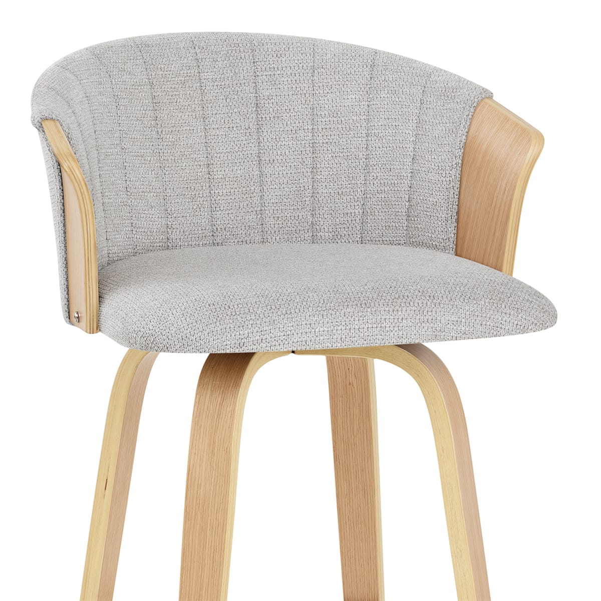 Sgabello Stoffa - Coral Grigio