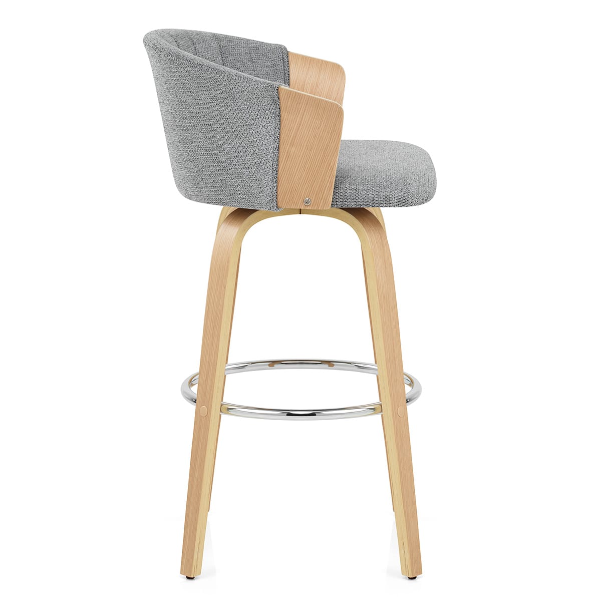 Sgabello Stoffa - Coral Grigio scuro