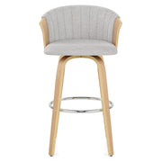 Sgabello Stoffa - Coral Grigio