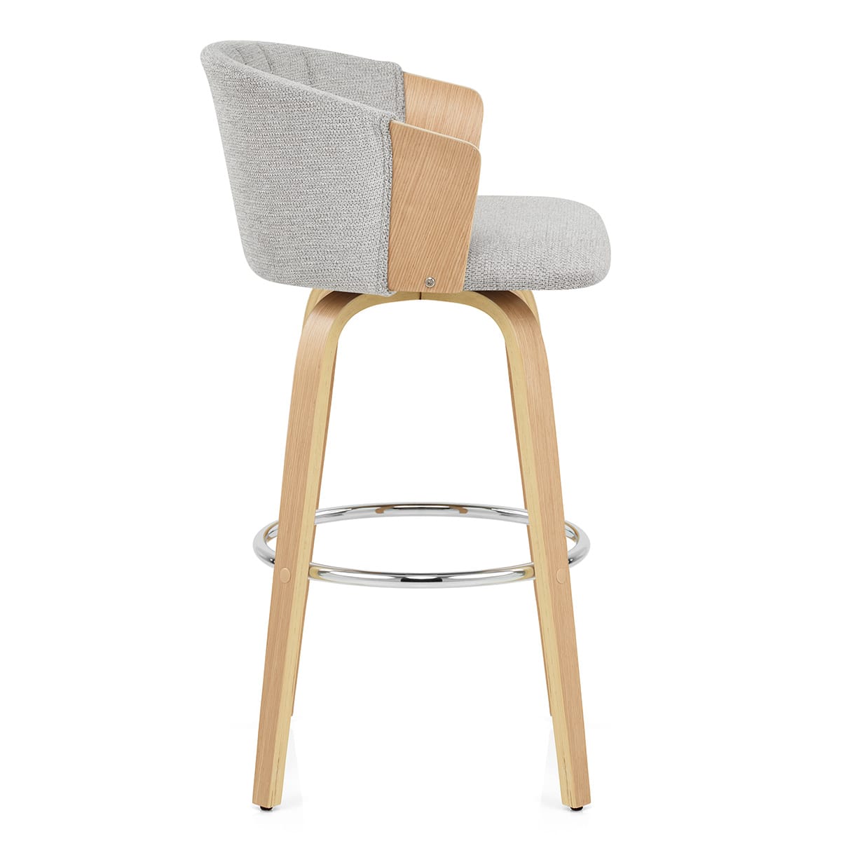 Sgabello Stoffa - Coral Grigio