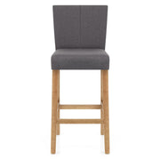 Sgabello Tessuto Rovere - Cornell Grigio