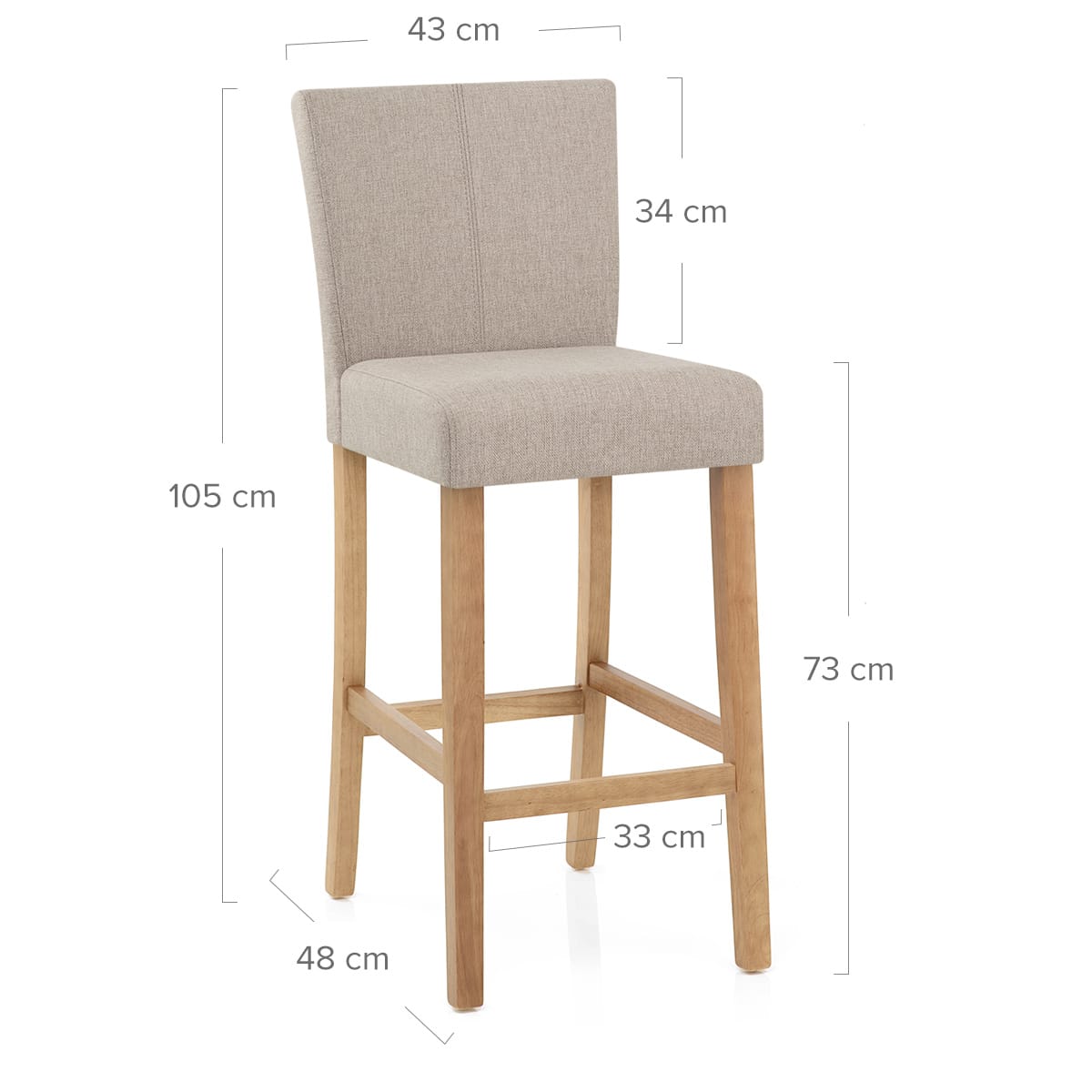 Sgabello Tessuto Rovere - Cornell Talpa