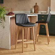 Sgabello Ecopelle - Cove Nero