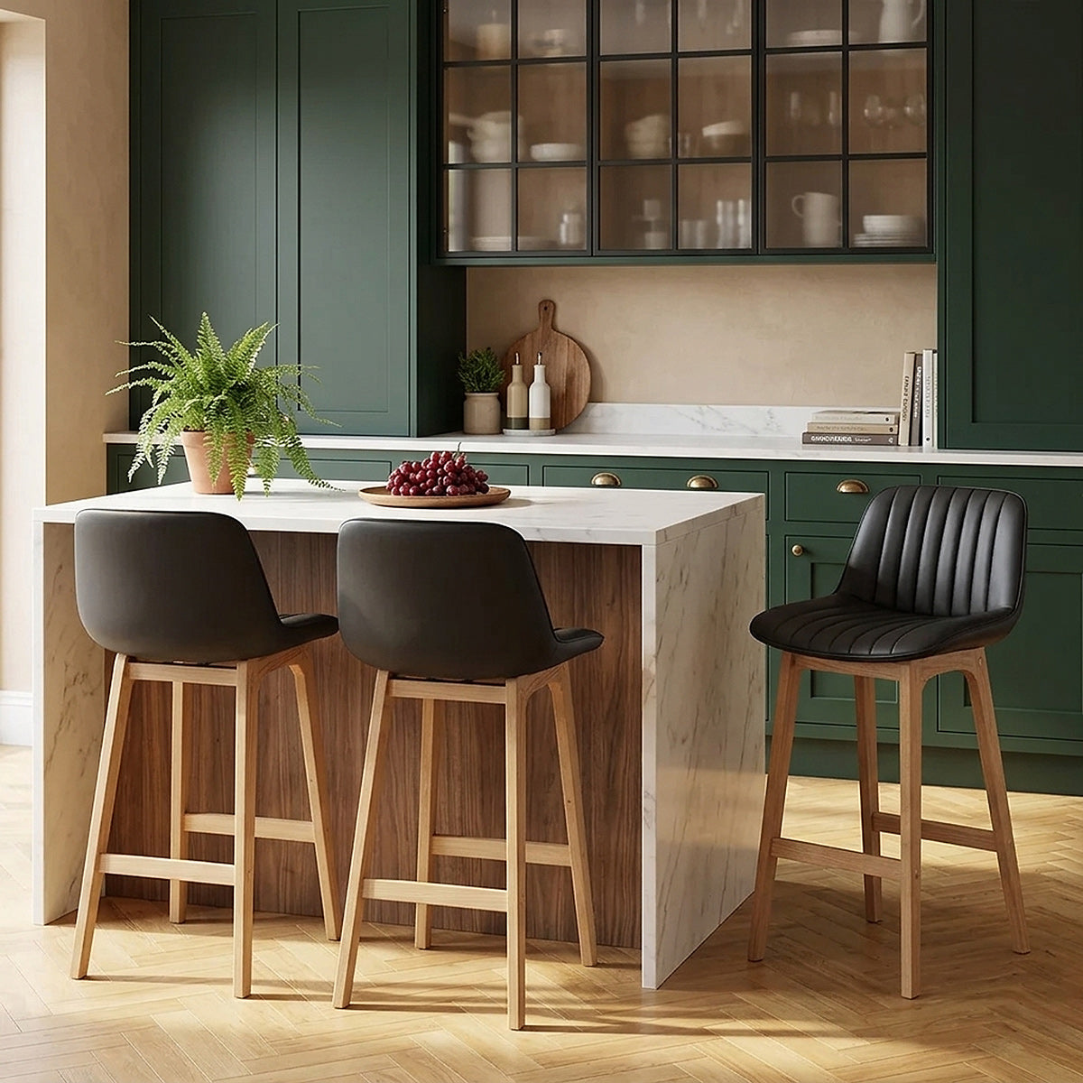 Sgabello Ecopelle - Cove Nero