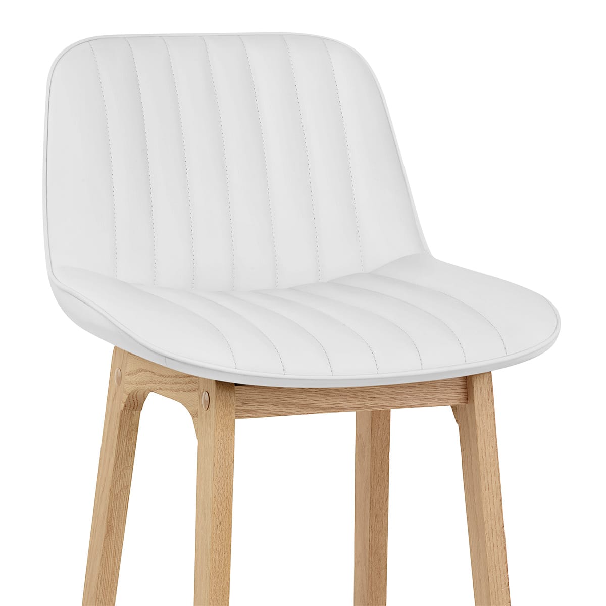 Sgabello Ecopelle - Cove Bianco