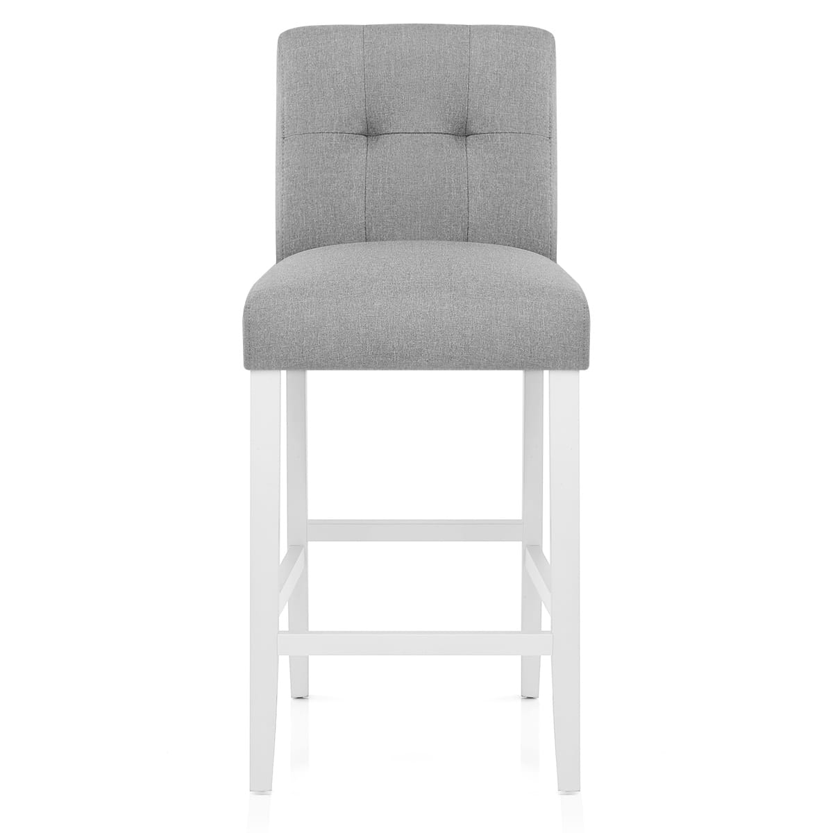 Sgabello Tessuto Legno - Crawford Grigio