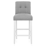 Sgabello Tessuto Legno - Crawford Grigio