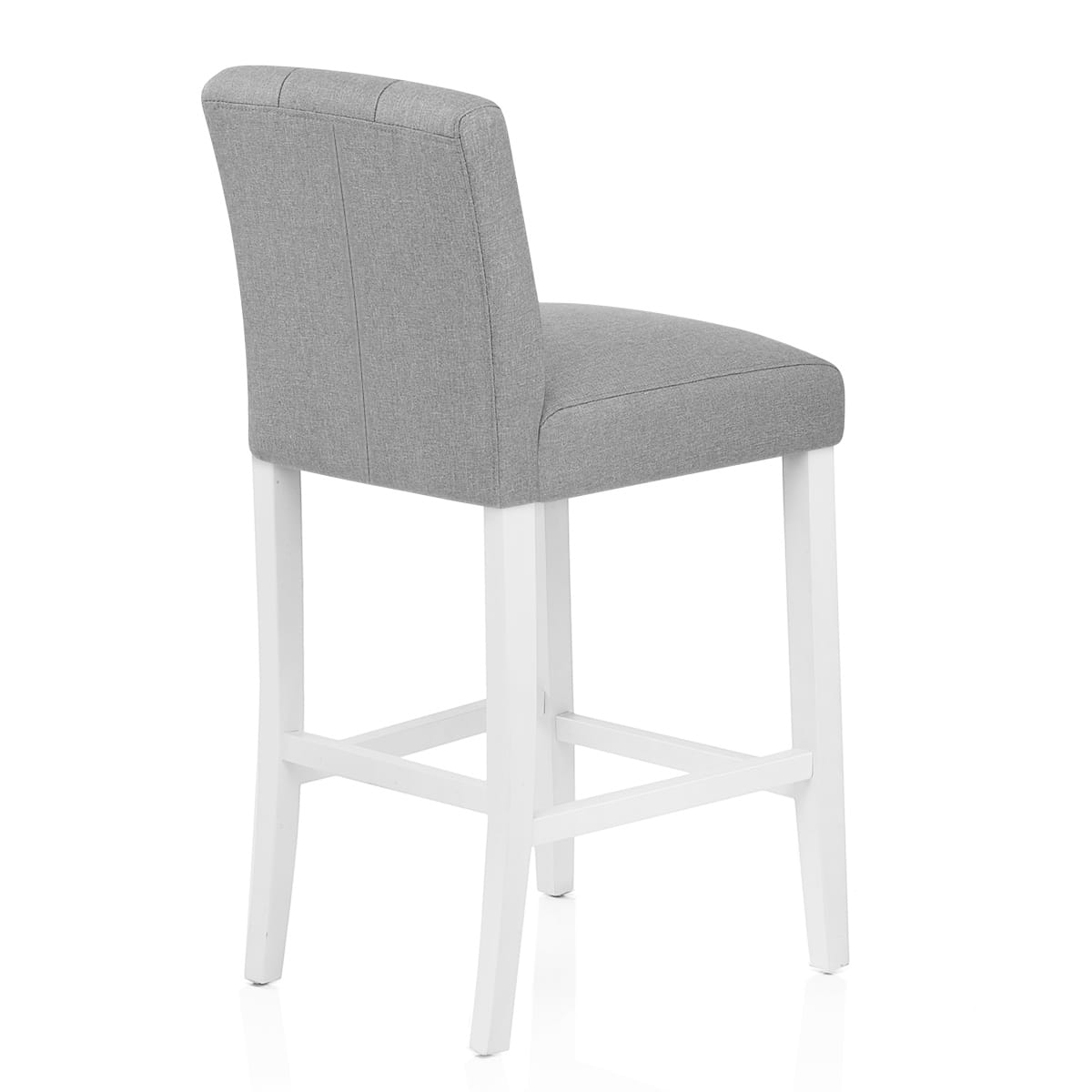 Sgabello Tessuto Legno - Crawford Grigio