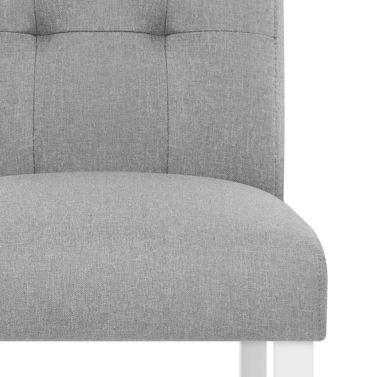 Sgabello Tessuto Legno - Crawford Grigio