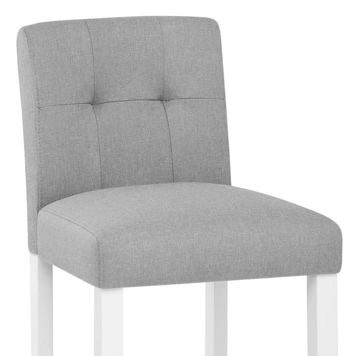 Sgabello Tessuto Legno - Crawford Grigio