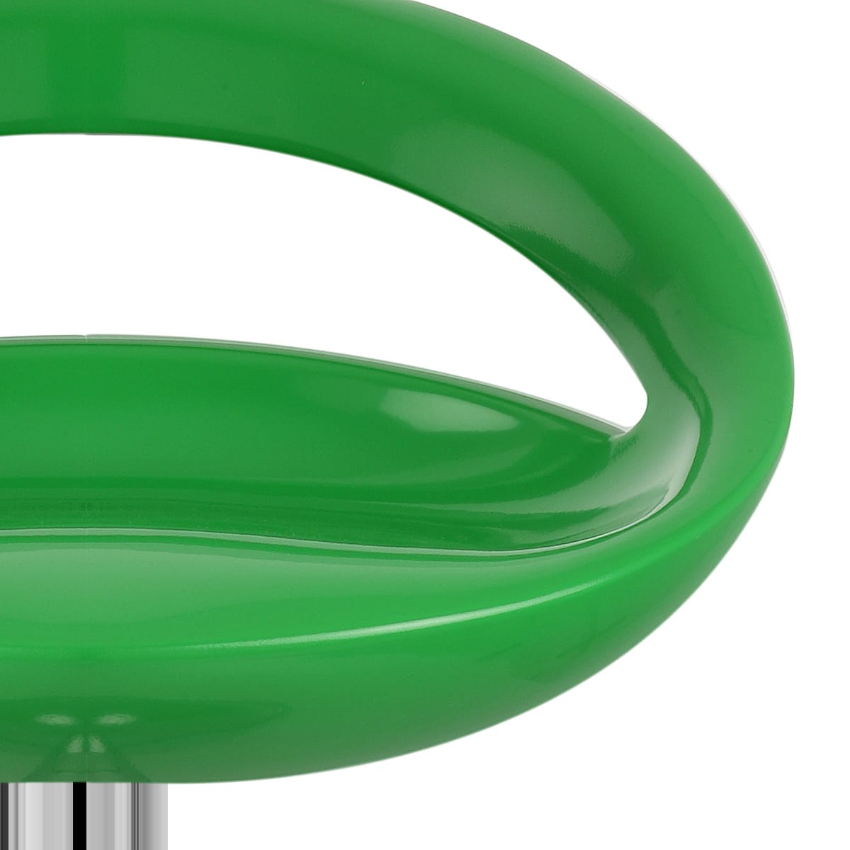 Sgabello Plastica Cromato - Crescent Verde