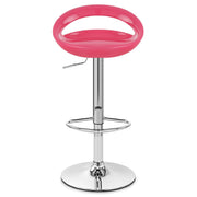 Sgabello Plastica Cromato - Crescent Rosa