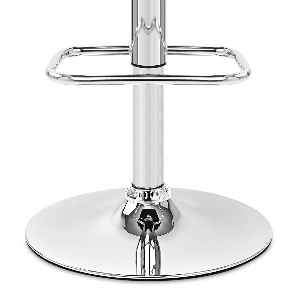 Sgabello Tessuto Cromato - Crest Grigio