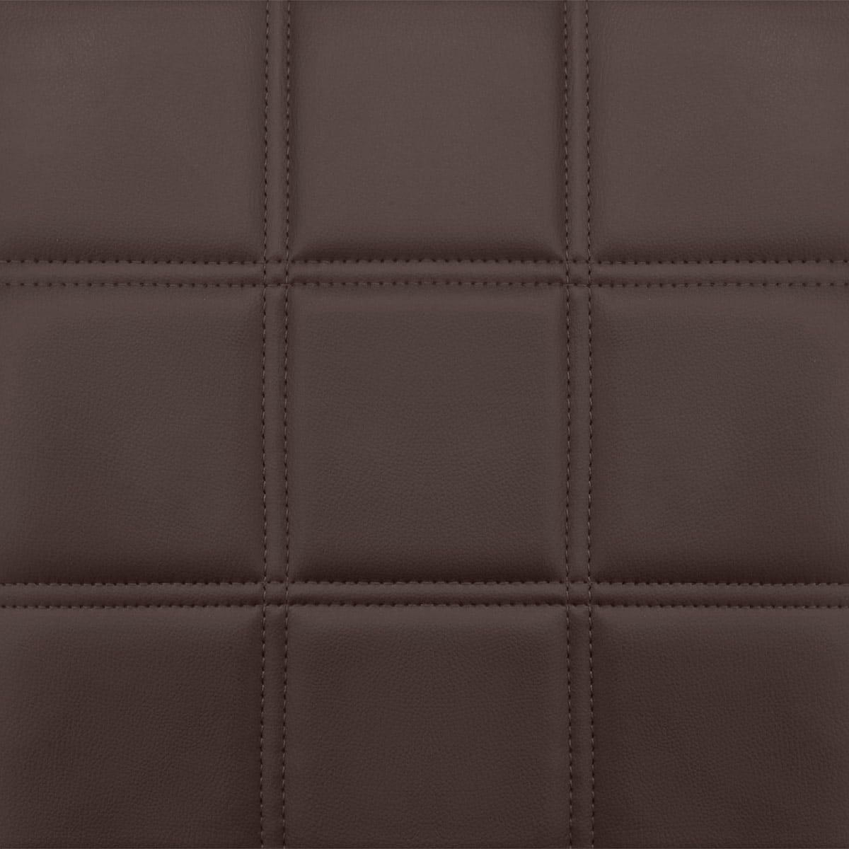 Sgabello Ecopelle Cromato - Criss Cross Marrone