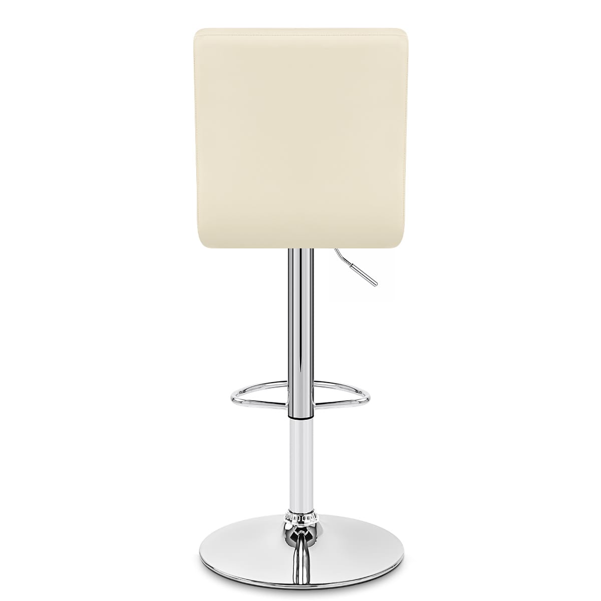 Sgabello Ecopelle Cromato - Criss Cross Crema