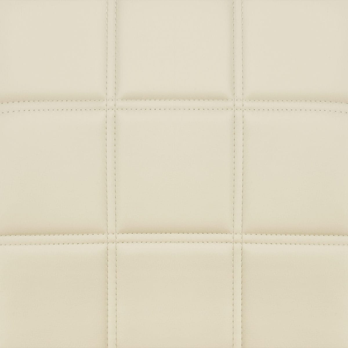 Sgabello Ecopelle Cromato - Criss Cross Crema