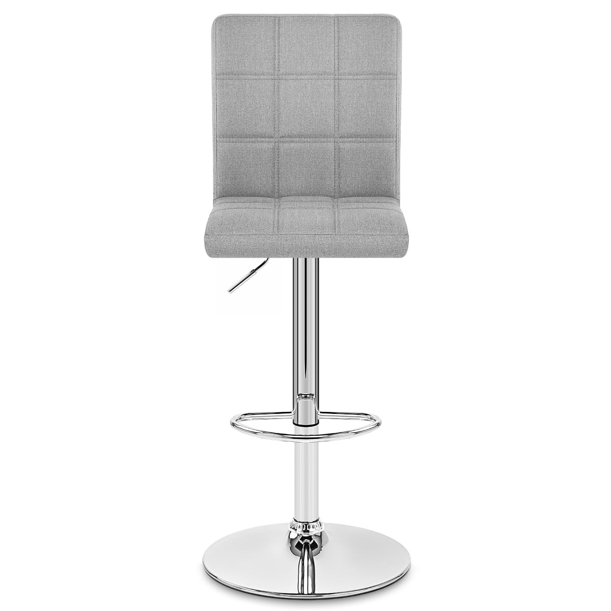 Sgabello Tessuto Cromato - Criss Cross Grigio