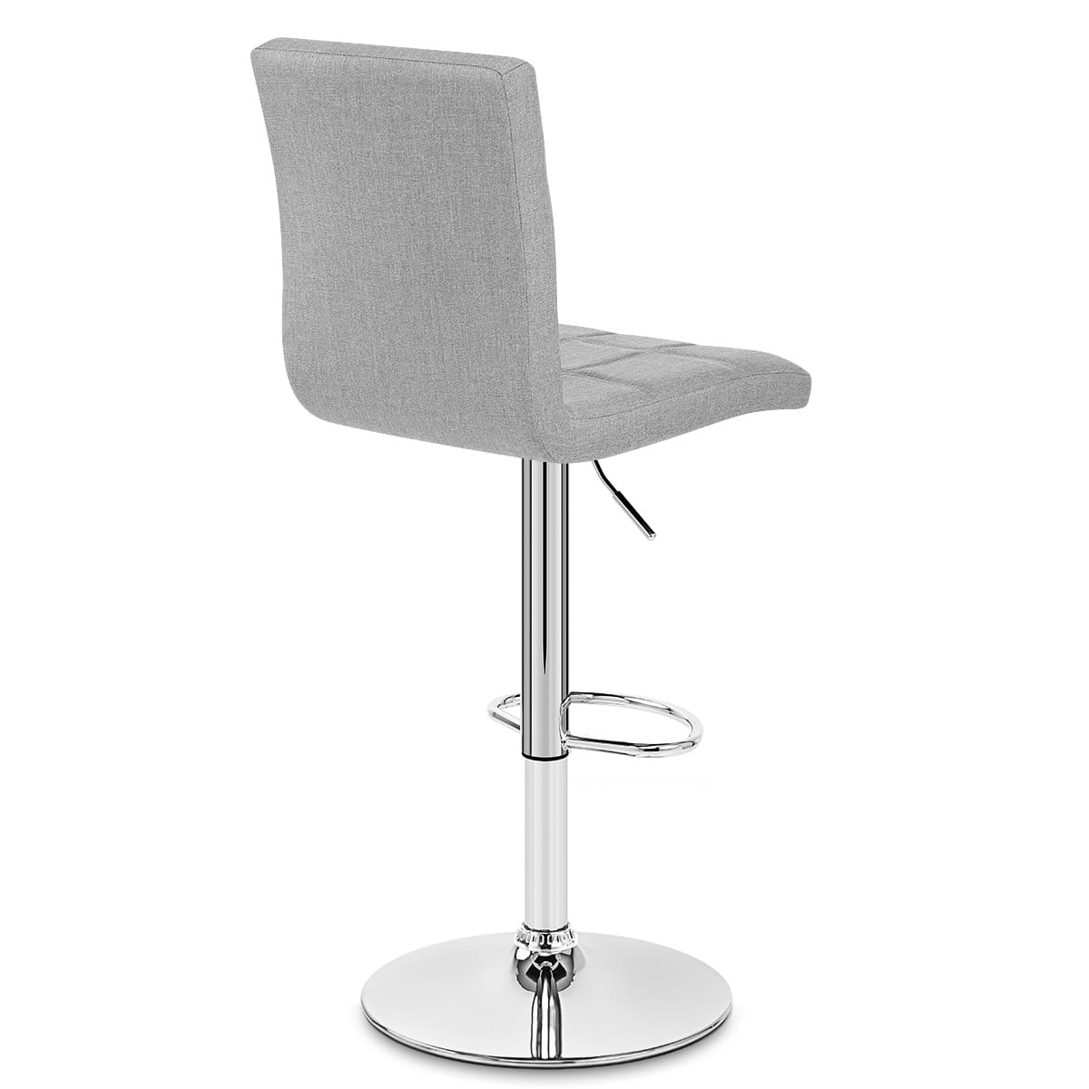 Sgabello Tessuto Cromato - Criss Cross Grigio