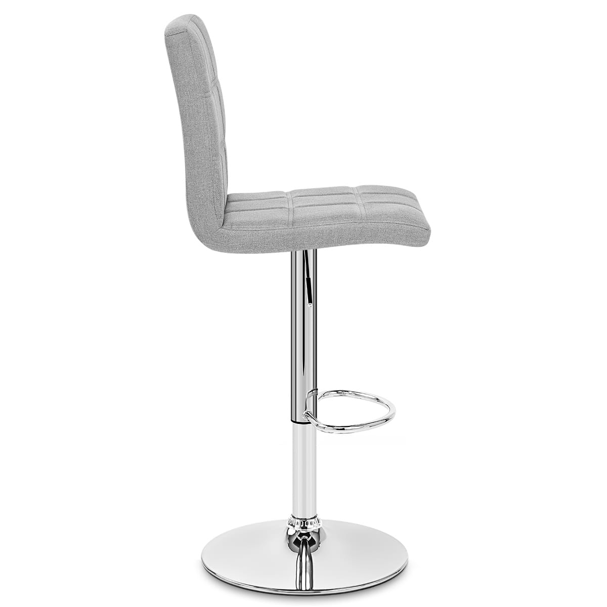 Sgabello Tessuto Cromato - Criss Cross Grigio