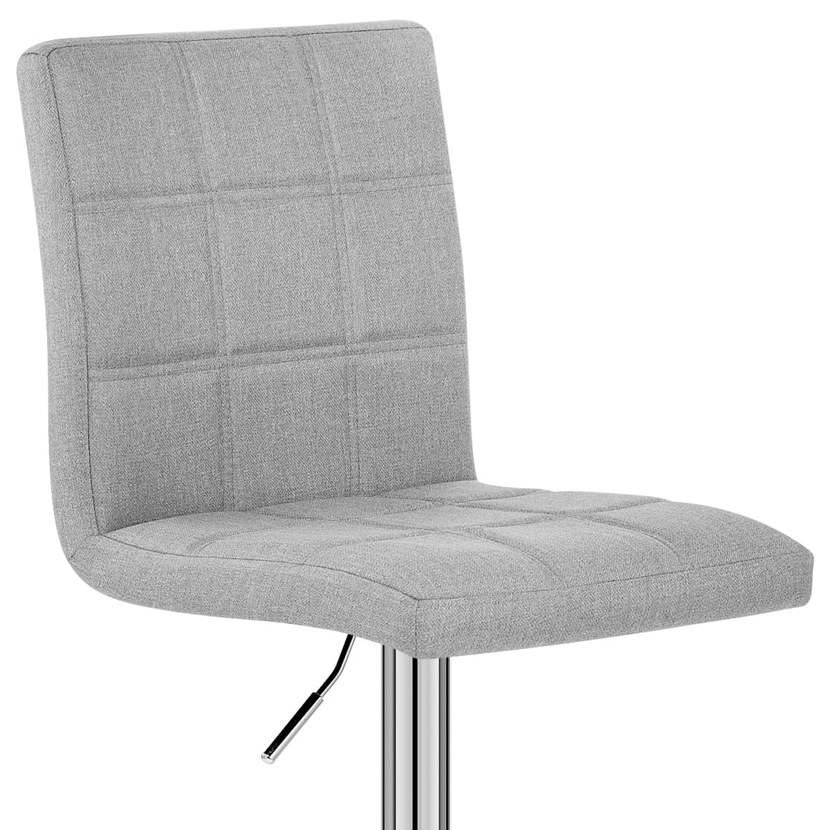 Sgabello Tessuto Cromato - Criss Cross Grigio
