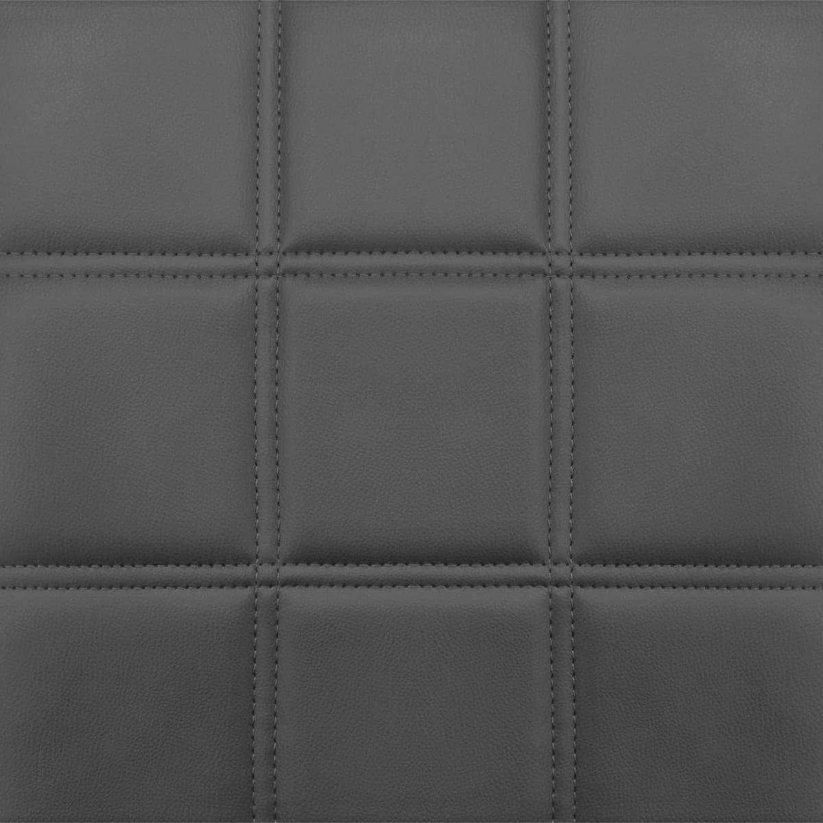 Sgabello Ecopelle Cromato - Criss Cross Grigio