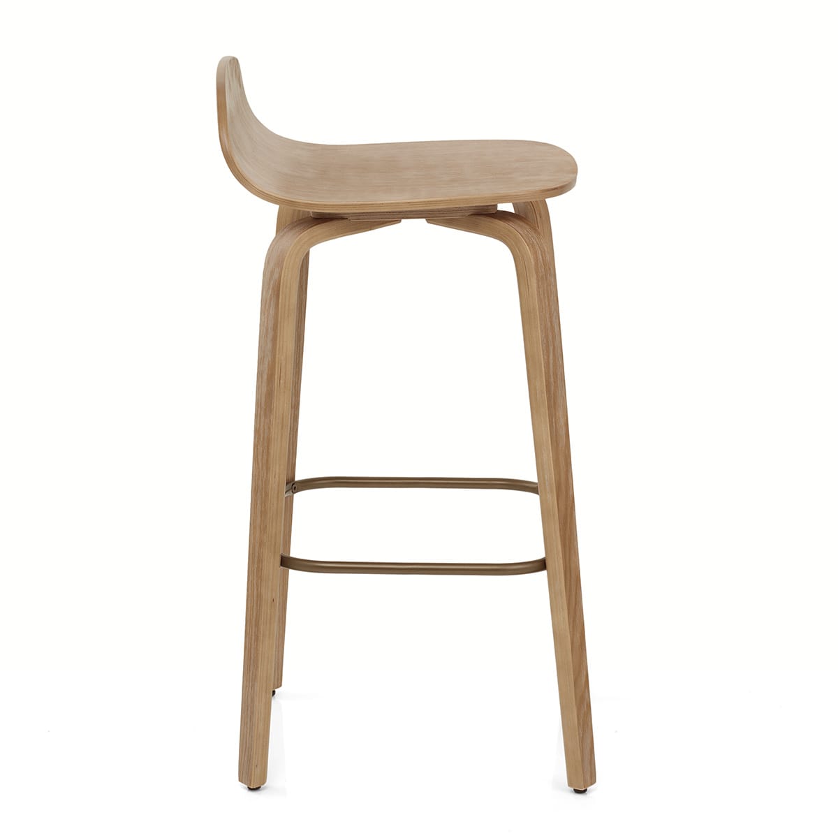 Sgabello Legno Chiaro - Curve Legno