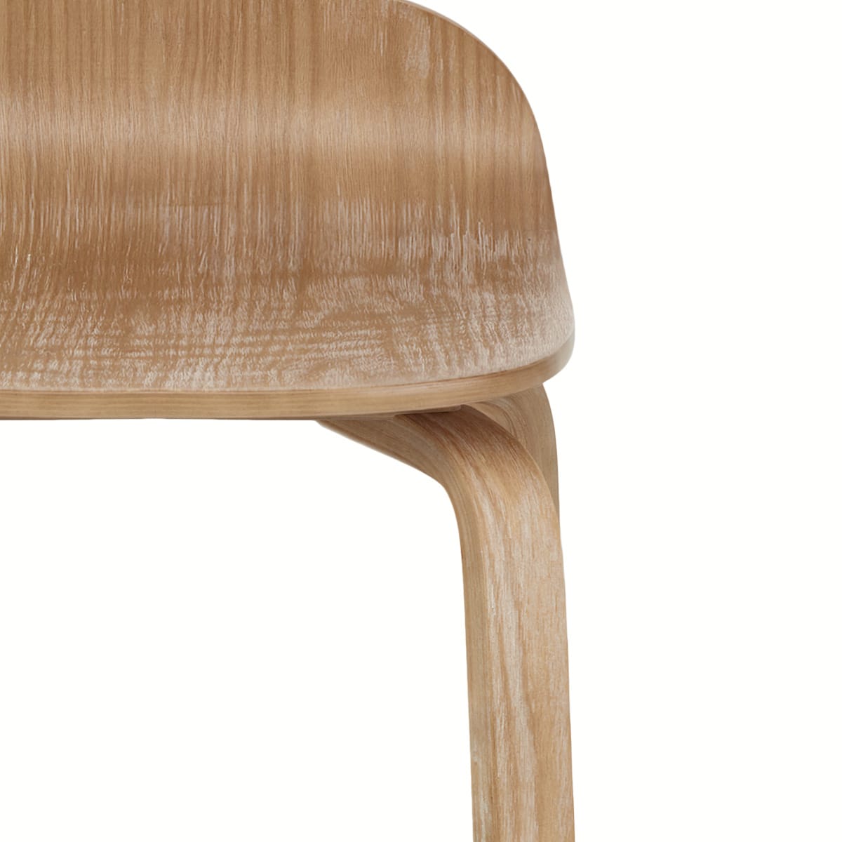 Sgabello Legno Chiaro - Curve Legno
