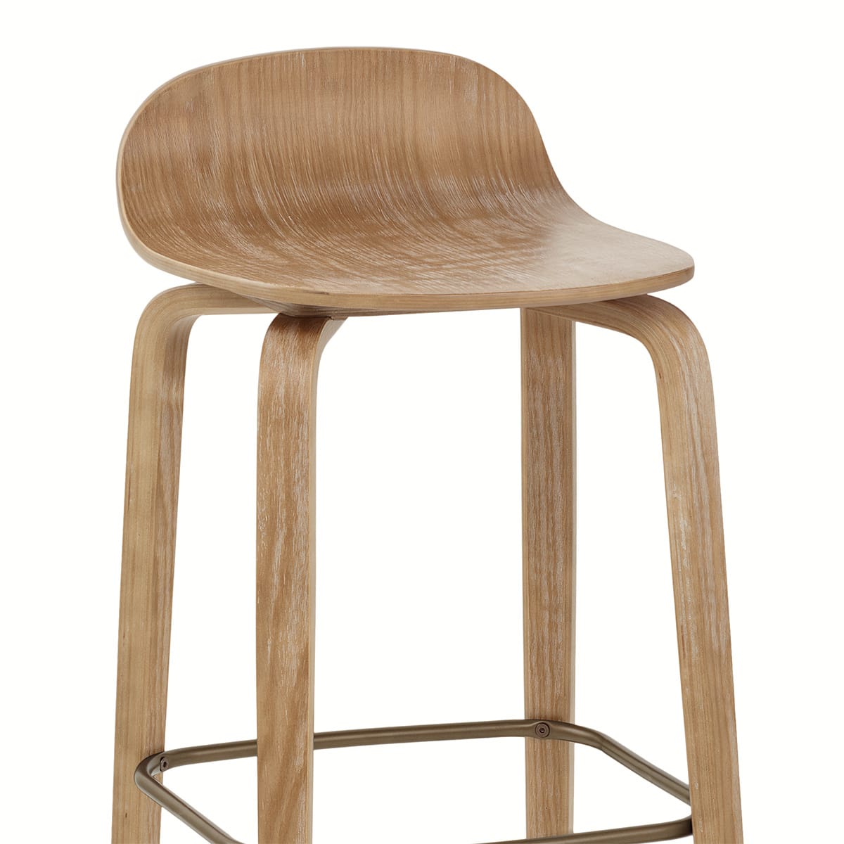Sgabello Legno Chiaro - Curve Legno